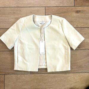 J Society NY brand, short sleeve vegan leather moto jacket